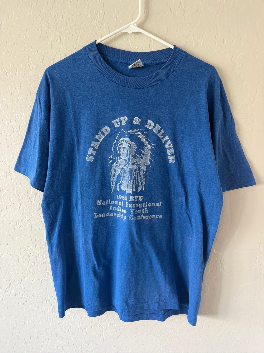 Vintage SIGNAL XL Blue Graphic Tee 1998 BYU Event